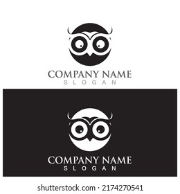 owl icon vector illustration template design