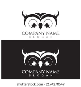 diseño de la plantilla de ilustración del vector de icono de owl