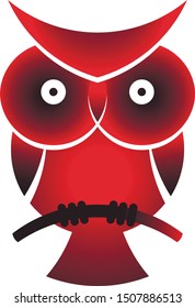 Owl icon for vector logitp
