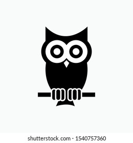 Owl Icon - Vector, Sign and Symbol for Design, Presentation, Website or Apps Elements. 