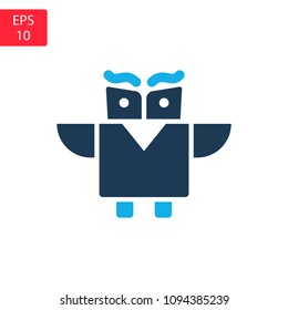owl icon vector teacher