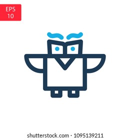 owl icon vector teacher
