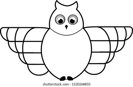 owl icon and vector to work your design image, to create illustrations, artistic works