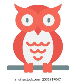 Owl icon for web, app, infographic, etc