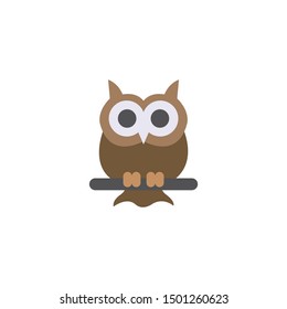 Owl icon,vector on a white background