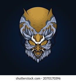 owl illustration artwork, suitable for t-shirt designs, stickers, merchandise, etc.