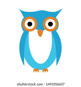 Owl Illustration, Cartoon bird drawing