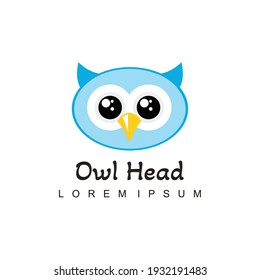 Owl illustration logo template vector icon
