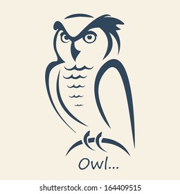 Owl illustration vector