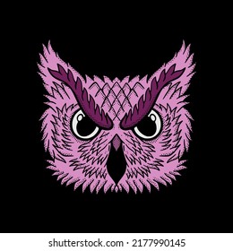 Owl illustration vector for tshirt jacket hoodie can be used for stickers etc