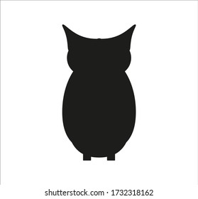 owl, illustration for web and mobile design.