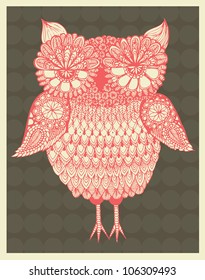 owl illustration/vector