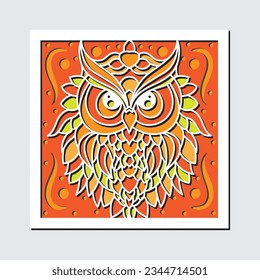 owl invitaion card laser cut design
3d Owl Shadow box laser cut design
 svg