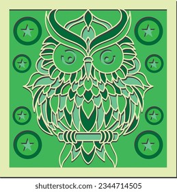 owl invitaion card laser cut design
3d Owl Shadow box laser cut design
 svg