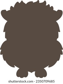 owl isolated vector silhouette icon