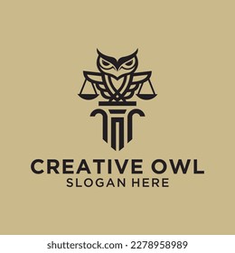 diseño de ley owl utilizando concepto de línea, pilar de corte