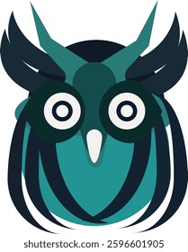 owl lector art . A vector owl illustration features a stylized, geometric, or minimalist depiction of an owl created using clean lines, sharp edges, and smooth curves. Typically designed .