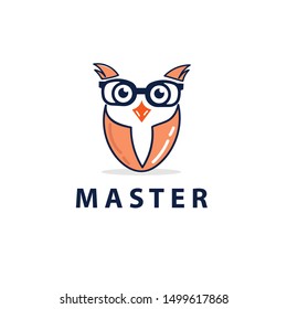OWL like teacher brand vector illustration