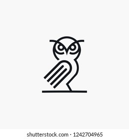 owl line 1 logo template download