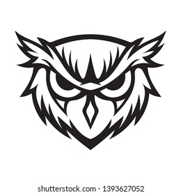 owl line art design illusration concept
