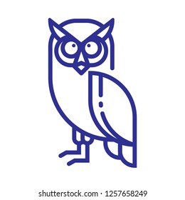 Owl line icon