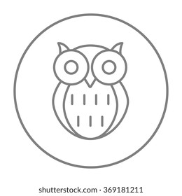 Owl line icon.