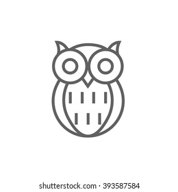 Owl Line Icon.