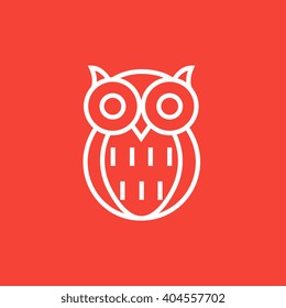 Owl Line Icon.