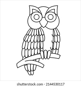 Owl Line Logo Icon Designs