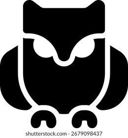 owl line style icon design