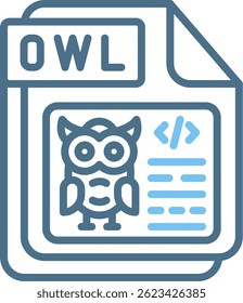 OWL Line Two Colour Icon