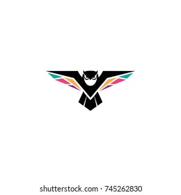 Owl logo, abstract