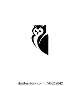 Owl logo, abstract