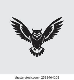 owl logo animal simple line vector, Simple owl head logo design icon cute animal vector owl logo vector