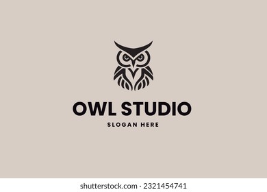 owl logo, animal vector, business brand