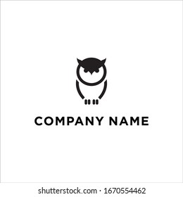 Logotipo de búho/logotipo de pájaro