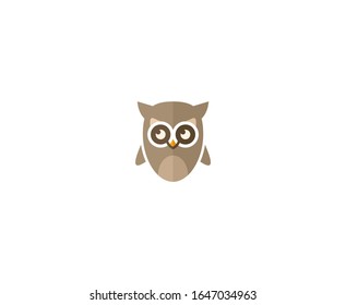 Owl logo bird design icon 