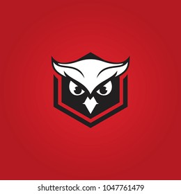 owl logo business company education. emblem vector template