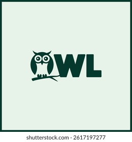 OWL Logo - Clean Owl Icon Design For Smart Brand