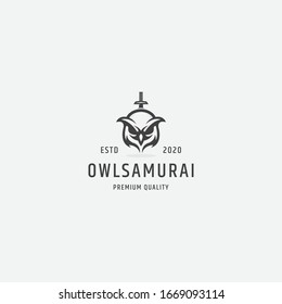 OWL logo concept. animal logo premium - vector