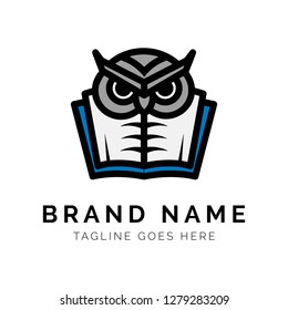 Owl Logo concept. Creative Minimal design template. Symbol for Corporate Business Identity. Creative Vector element