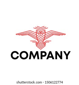 owl logo concept sign vector 