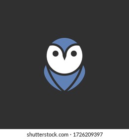 Eule Logo, niedliches Eule Logo und Ikone Konzept. Logo in Vektor verfügbar.