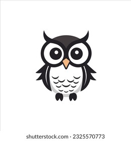 owl logo, cute owl logo vector