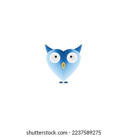 owl logo design and animal symbol