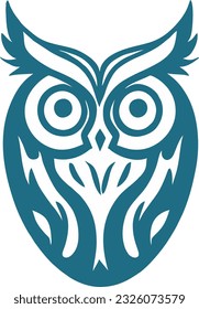 Owl logo design, Owl badge emblem vector icon, Vector illustration 10