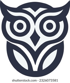Owl logo design, Owl badge emblem vector icon, Vector illustration 11