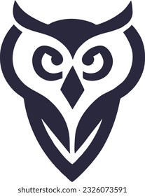 Owl logo design, Owl badge emblem vector icon, Vector illustration 7