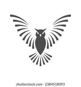 Ilustración de concepto de logotipo de búho