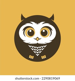 Owl logo design concept vector art
